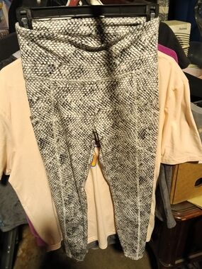 Balance Collection Snake Print Skinny Pants in Black and White